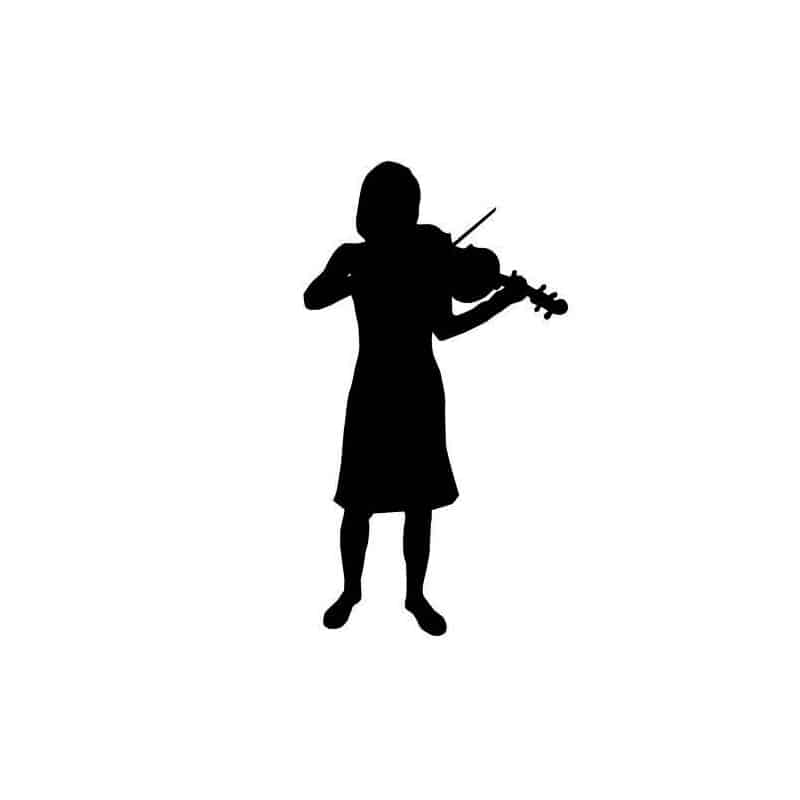 STICKER VIOLONCELLISTE FEMME (D0672)