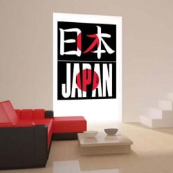 STICKERS JAPON RED BLACK (F0048)