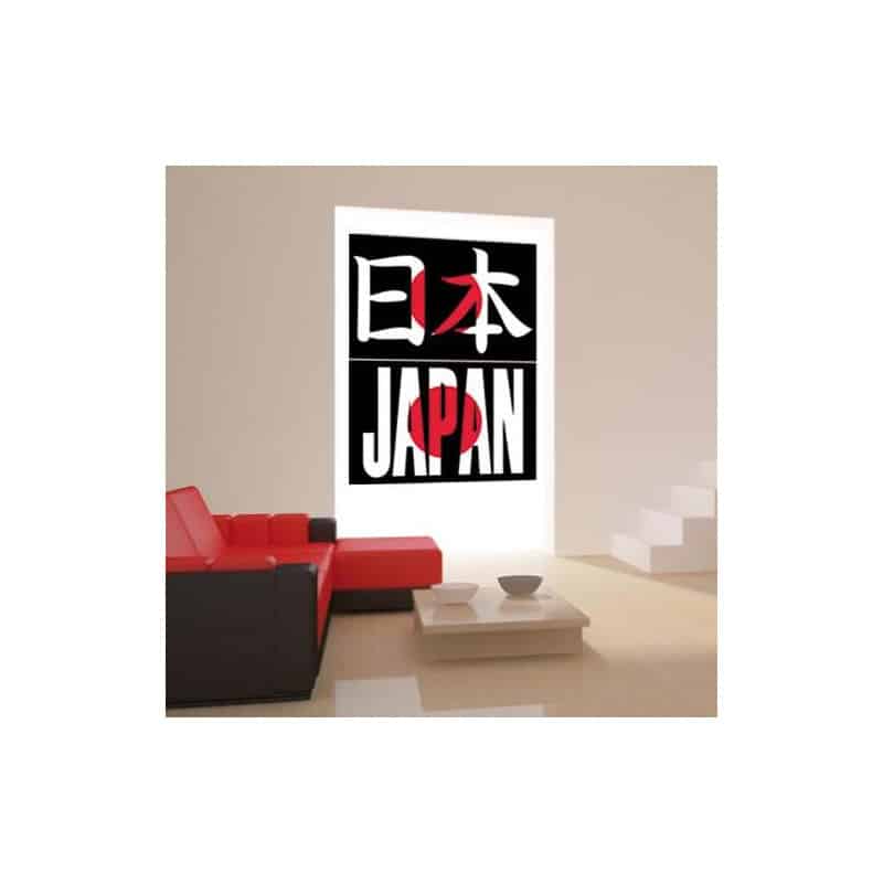 STICKERS JAPON RED BLACK (F0048)