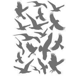 STICKERS PLANCHE OISEAUX (PL0022)