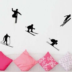 STICKERS SKIEUR EN DESCENTE  (SP0014)