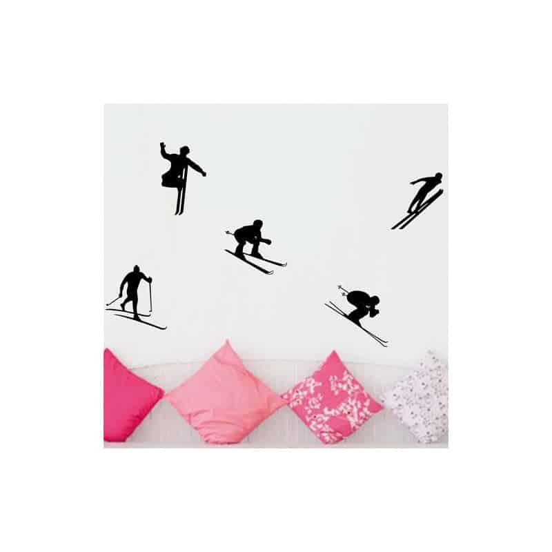 STICKERS SKIEUR EN DESCENTE  (SP0014)