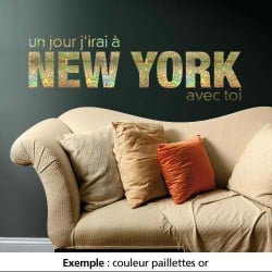 STICKER J'IRAI  NEW YORK AVEC TOI (TEXT0001)