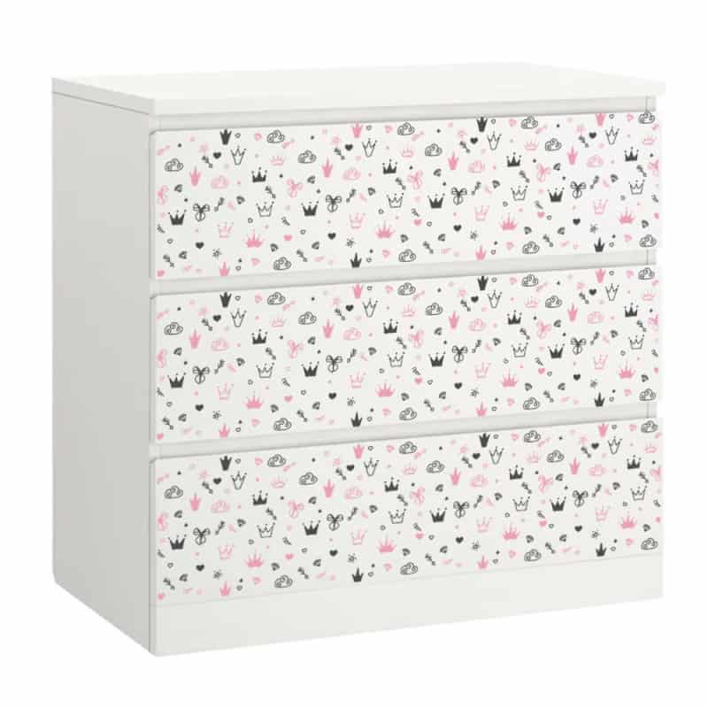 LOT DE 3 STICKERS PRINCESSE POUR TIROIRS SUR MEUBLES IKEA MALM MIMALM005 LOT DE 3 STICKERS PRINCESSE POUR TIROIRS SUR MEUBLES IKEA MALM MIMALM005