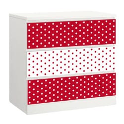 STICKERS UNI POUR MEUBLE MALM IKEA 3 TIROIRS MIMALM001