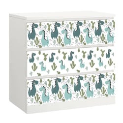 STICKERS UNI POUR MEUBLE MALM IKEA 3 TIROIRS MIMALM001