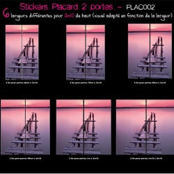 STICKERS PORTE PLACARD AVEC "PONTON COUCHER DE SOLEIL" PLAC002