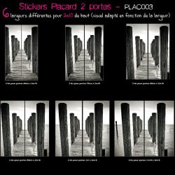 STICKER POUR PORTES DE PLACARD AVEC "PONTON BOIS" PLAC003