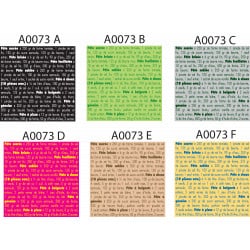 STICKER TEXTE RECETTES COLOR "PÂTES"(A0073)