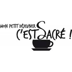 STICKER PETIT DEJEUNER SACRE(A0222)