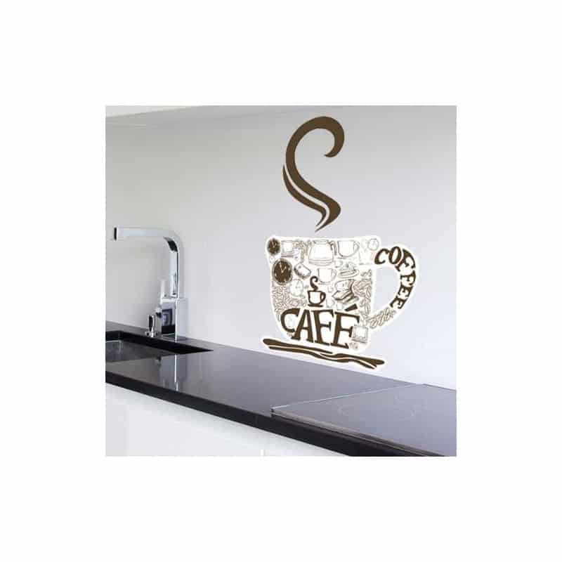 STICKER DE TASSE DE CAFE 4(A0291)