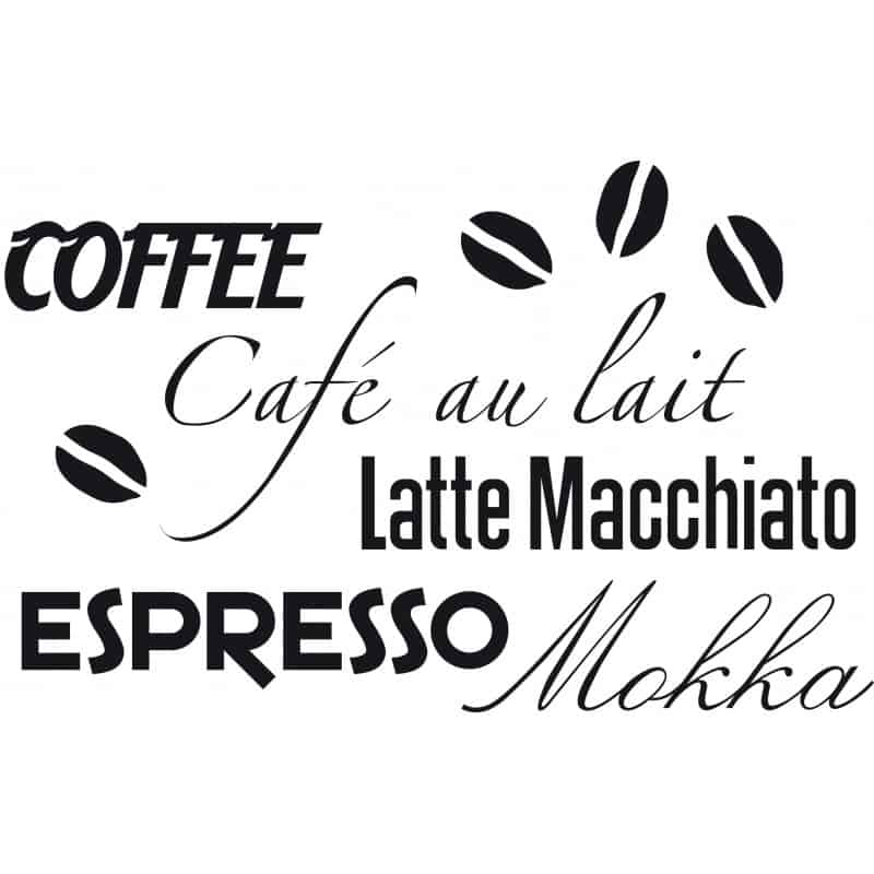 STICKER CAFE (espresso) (A0328)