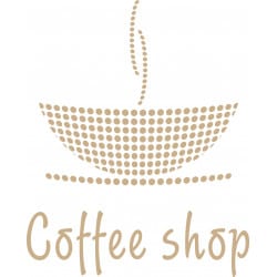 STICKERS "COFFEE SHOP" (POIS) (A0345)