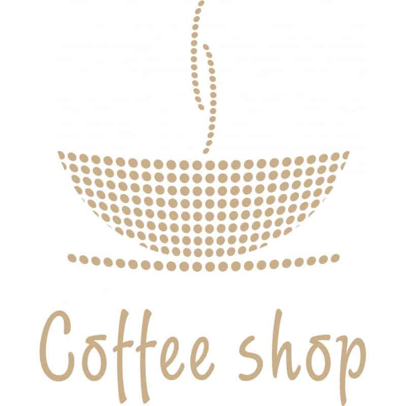 STICKERS "COFFEE SHOP" (POIS) (A0345)