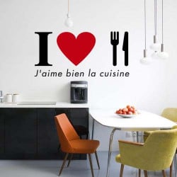 STICKER "J'AIME BIEN LA CUISINE"(A0367)