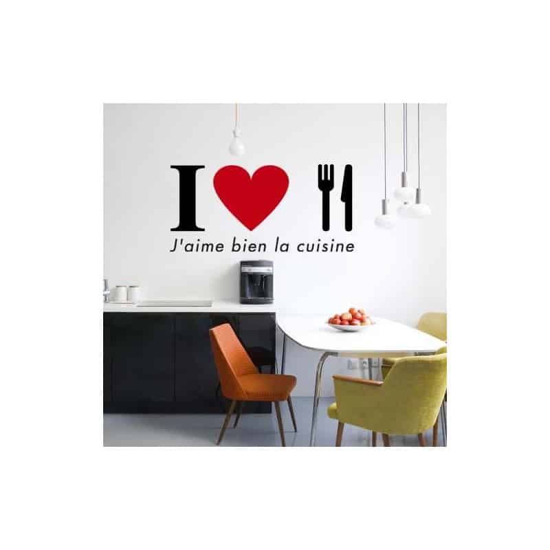 STICKER "J'AIME BIEN LA CUISINE"(A0367)