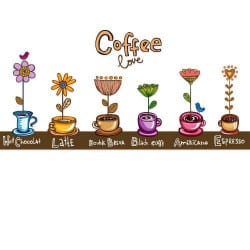 STICKERS COFFEE LOVE (A0427)