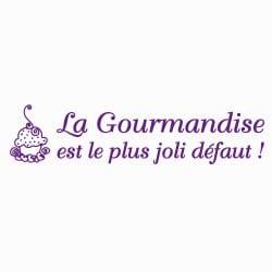 STICKER CITATION "LA GOURMANDISE..." (A0515)