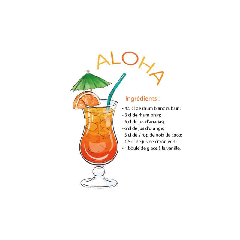 RECETTE COCKTAIL SAVEUR ALOHA