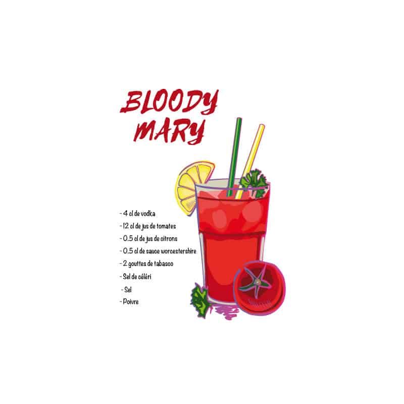 RECETTE COCKTAIL BLOODY MARY