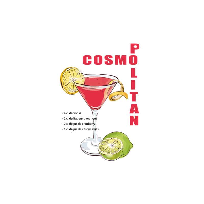 RECETTE COCKTAIL COSMOPOLITAIN