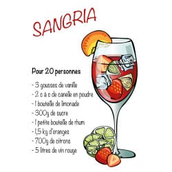 RECETTE COCKTAIL SANGRIA ROUGE