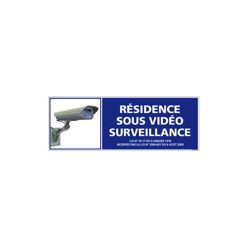 Panneaux de Dissuasion propriéte sous vidéo Surveillance 300X200mm en PVC  3mm : : Bricolage