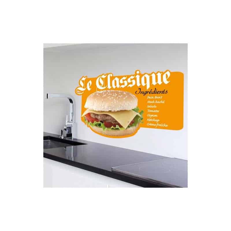 STICKER HAMBURGER CLASSIQUE (I0021) STICKER HAMBURGER CLASSIQUE (I0021)