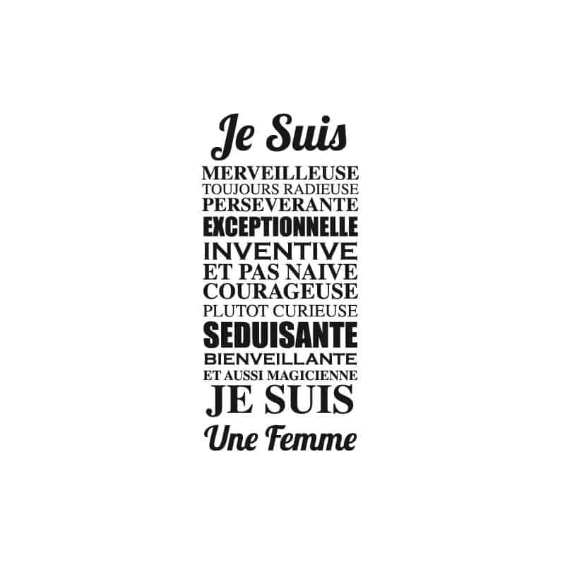 Sticker CITATION FEMME (I0162)