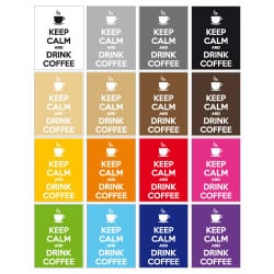 STICKERS KEEP CALM AND DRINK COFFEE (I0165)