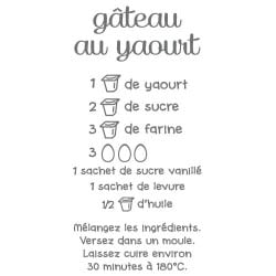 STICKER GÂTEAU YAOURT (I0201)