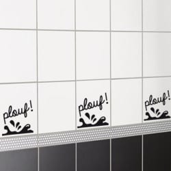 STICKERS POUR CARRELAGE SALLE DE BAIN MOTIF PLOUF (PLOUF)