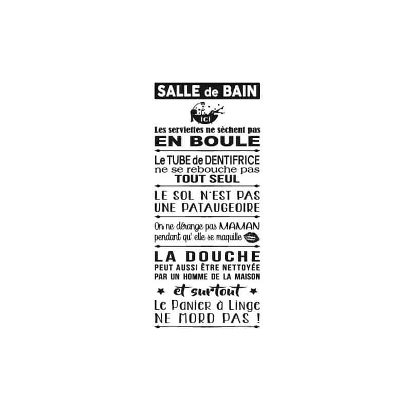 STICKER SALLE DE BAIN (SDB0024)