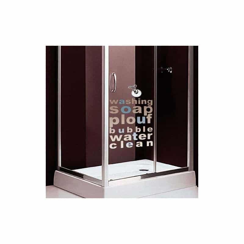 STICKER BOUCHON et TEXTE POUR PORTE DE DOUCHE (V0014) STICKER BOUCHON et TEXTE POUR PORTE DE DOUCHE (V0014)