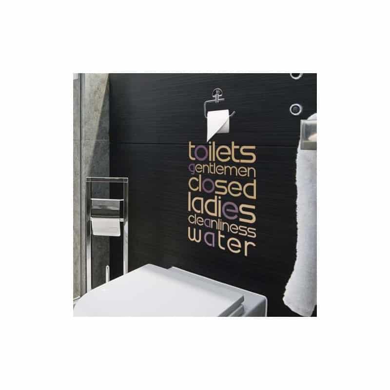 STICKERS WC DESIGN TOILETTE (V0031)