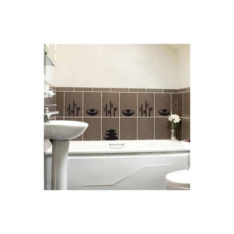 STICKERS POUR CARRELAGE SALLE DE BAIN MOTIF ZEN (ZEN)