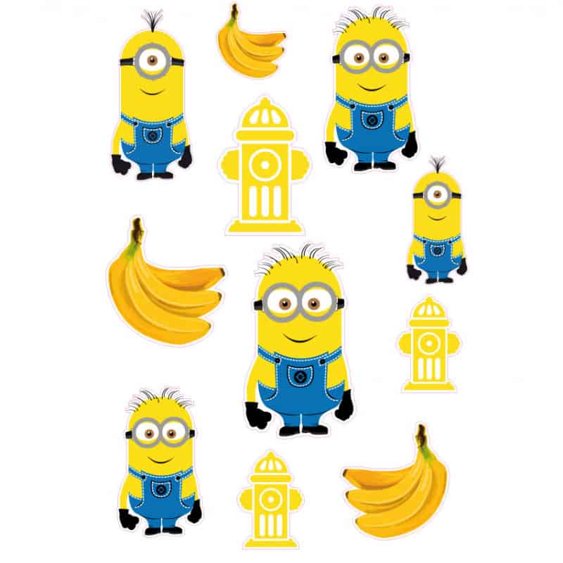 STICKERS PLANCHE MINIONS BANANA (DA0064)