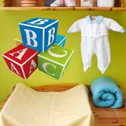 STICKERS DE CUBES A,B, C  (E0058)