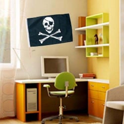 STICKERS DRAPEAU PIRATE (E0069)