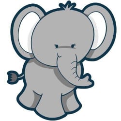 STICKERS ELEPHANT (E0081)