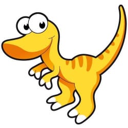 STICKER POUR ENFANT D'UN DINOSAURE (E0115)