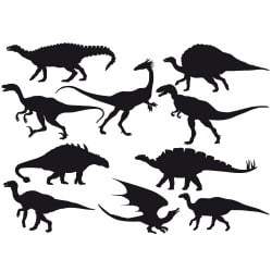 STICKERS DINOSAURE  PLANCHE 10 MOTIFS (E0118)