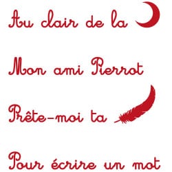 STICKER AU CLAIR DE LA LUNE (E0156)