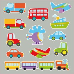 STICKER PLANCHE VEHICULES (E0259)