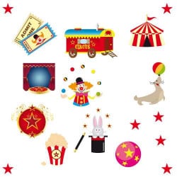 STICKERS GARCON CIRQUE (E0264)