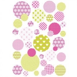 STICKERS PLANCHE RONDS À MOTIFS (E0271)