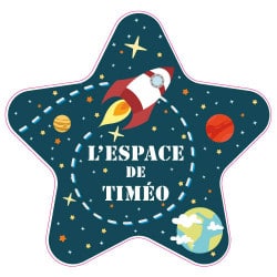 STICKER PERSONNALISABLE ESPACE (E0284)