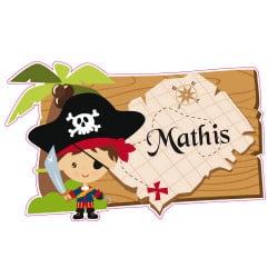 STICKER PERSONNALISABLE PIRATE (E0286)