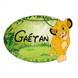 STICKER PLAQUE DE PORTE DISNEY SIMBA (E0317)