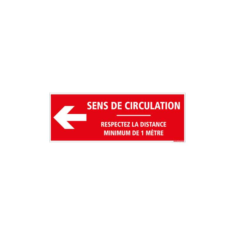 SIGNALISATION DE SOL CORONAVIRUS AVEC COLLE FORTE - GESTES BARRIERES COVID19 - RESPECTER UNE DISTANCE DE SECURITE DE 1M - SENS D